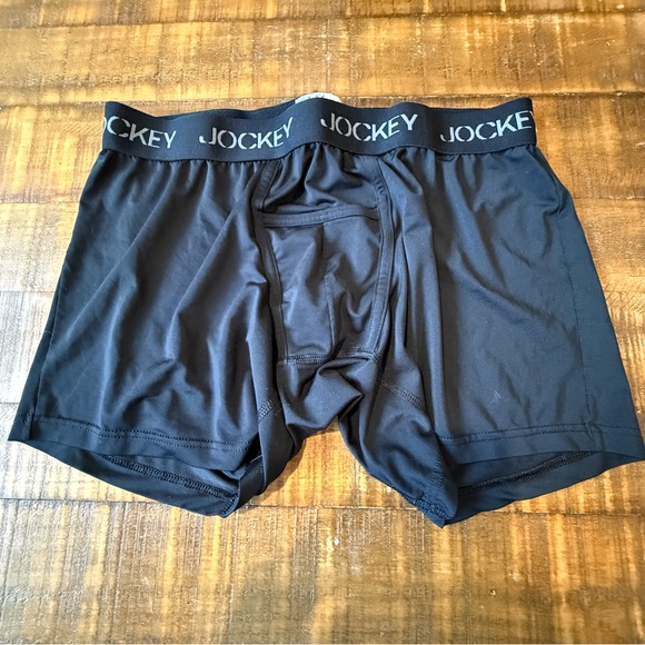 Jockey Other - Jockey Black Men’s Boxer Briefs with Branded Waistband